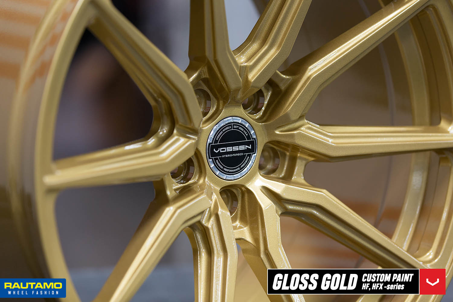 Vossen vanteet fälgar gloss gold